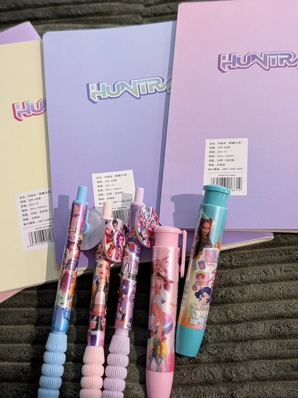 K-Pop Demon Hunters Notebooks Pen Bundle